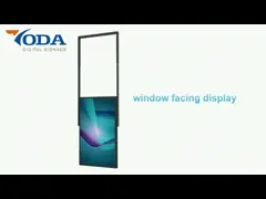 Супер тонким экран Двойн-стороны смертной казни через повешение Signage 49inch на открытом воздухе цифров установленный потолком video