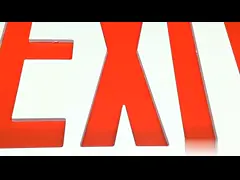 Аварийный выход батареи ABS 4W Ledsion использующий энергию освещает огнезащитное video