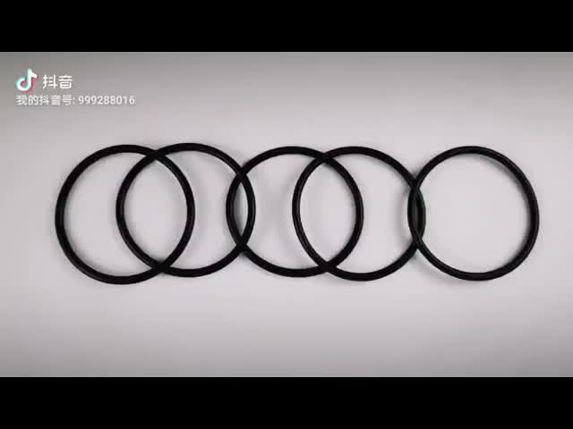 Большая часть колцеобразного уплотнения HNBR размера резиновая герметизируя отливая в форму видео