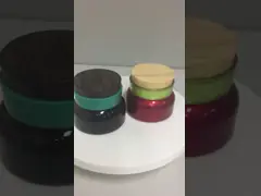 круглый стеклянный косметический лосьон 100мл разливает упаковку по бутылкам заботы кожи хорошую герметизирующ представление video