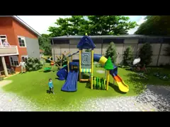 Indoor Galvanized Steel Pipe Outdoor Plastic Slide For Kids