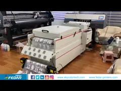 Печатная машина рубашки принтера A2 цифров CMYK+W FD70-2 65cm Dtf струйная video