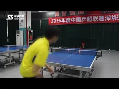 Foldable Table Tennis Machine , 1-2.2s/Ball Ping Pong Trainer Machine