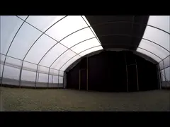 Внутренний затеняя парник лишения света полиэтиленовой пленки с системой светомаскировки video