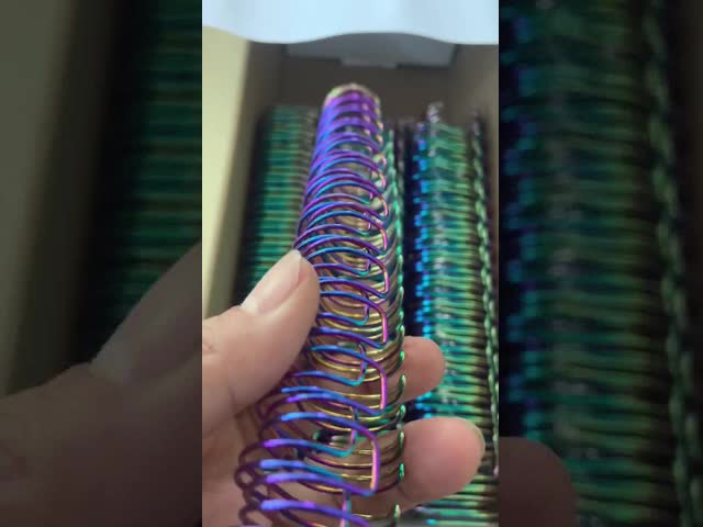 Золото 16MM-44MM радуги свертывает спиралью вязку и спиральный позвоночник для тетради видео