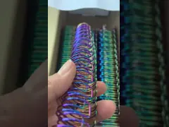 Золото 16MM-44MM радуги свертывает спиралью вязку и спиральный позвоночник для тетради video