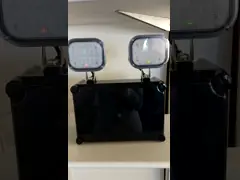 Высокая яркость привела перезаряжаемые двойные аварийные освещения пятна для торгового центра video