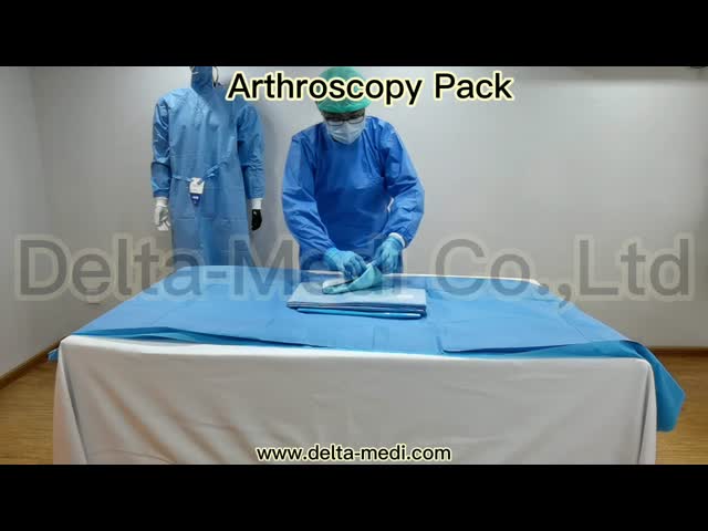 Reinforced PP+PE/SMS/SMMS/SMMMS Disposable Surgical Knee Arthroscopy Pack