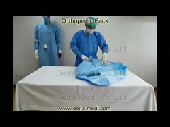 Усиленные SBPP+PE SMS SMMS SMMMS SMF протезные задрапировывают 20g - 60g протезные задрапировывают video