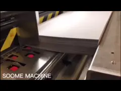 принтер Slotter 1050*2000 160pcs/min автоматический Flexo умирает резец для картонной коробки video