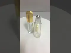 ролик 5ml 10ml 15ml стеклянный разливает пустой крен по бутылкам на бутылках для эфирных масел video