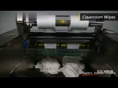 Корпия одежды чистки полиэстера свободная от чистая комната обтирает лазер загерметизировала для печатающей головки video