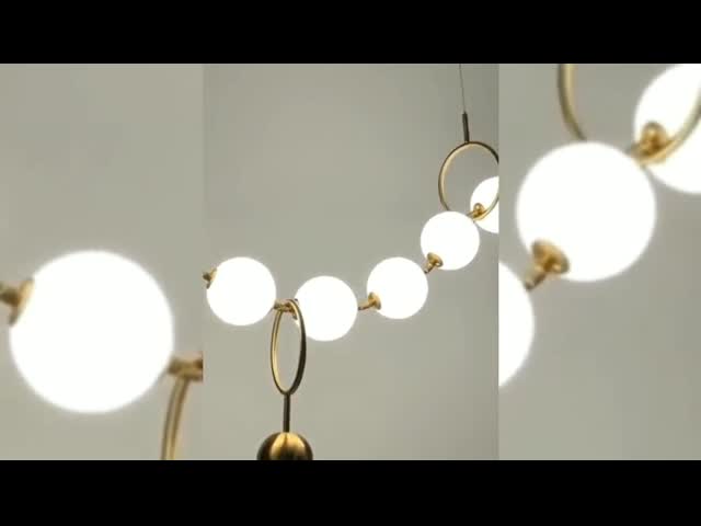 Свет домашнего светлого роскошного стеклянного ресторана люстры G9 современный привесной видео