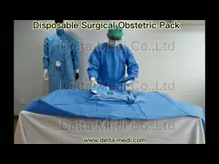 40g усиленное вещество-поглотителем - пакет C-раздела SP 60g/SMS/SMMS/SMMMS хирургический для кесаревого сечения с сумкой собрания video