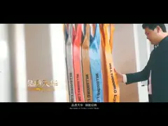 Слинг Веббинг 1 дюйма двухшпиндельный, подъемные стропы Веббинг полиэстера с оранжевым ярлыком video