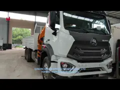 Прямой 5t установленный тележкой грузовик крана 6x4 установил кран video