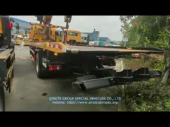 Буксировать грузового автомобиля эвакуатора 50t вредителя Sinotruk 8X4 желтый video