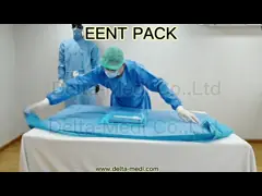 EENT устранимое хирургическое задрапировывает разделение EENT задрапировывают для хирургии горла носа уха глаза video