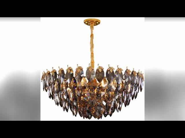 Золото утюга доит белый стеклянный современный вися шкентель освещает источник света G9 видео