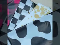 Прямоугольник изолировал анти- ошпаривает напечатанный PVC скатерти пластиковый PEVA video