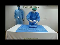 Reinforced 20-60g Surgical Dental Pack Disposable Dental Drapes With Adhensive Fenestration