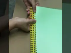 Зажимная скоба голубой спирали кольца PP ABS пластиковой пластиковая для тетради папки video