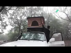 Раковина стеклоткани трудная хлопает вверх шатер, шатер кузова трудный верхний с циновкой губки video