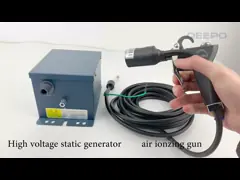 Высоковольтное ионизируя статическое очищая оружие брызг оружия электростатическое video