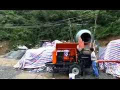 Трейлер насоса транспортера 30m3/h 2500KG 20M мини конкретный video