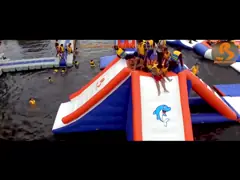 Оборудование аквапарк игр воды Камбоджи раздувное для детей и взрослых video