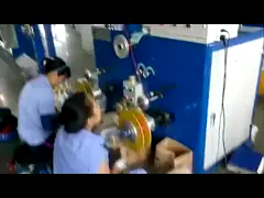 Wire And Cable Coiling And Wrapping Line With Extrusion Machine