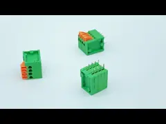 PA66 Housing 2.54mm Pitch PCB Screwless Terminal Block