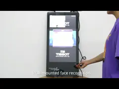 24 установленный стеной медиа-проигрыватель андроида умный показывает распознавание лиц поддержки камеры 5.0mpx video