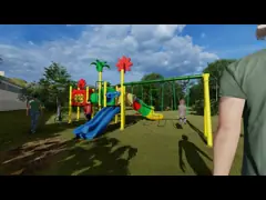 Children Galvanized Steel Pipe Outdoor Playground Slide Anti crack