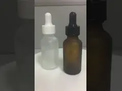 В бутылки надувательства части ПК бутылочного стекла 1 капельницы дизайна 60ml запаса воротнике розничной популярной белой золотом & белой капельнице video