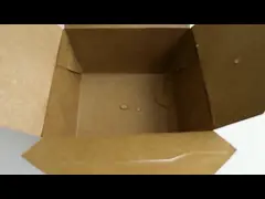 Фильм PE покрыл коробку для завтрака Kraft бумажную, коробку доказательства масла 1100ml устранимую пакуя video