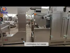 Automatic Continuous Nut Roasting Machine / Roasted Groundnuts Equipments