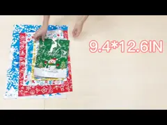 ЛЮБИМЕЦ шоколада/рождество VMPET/PE создавая программу-оболочку сумки с Drawstrings отсутствие ручки video