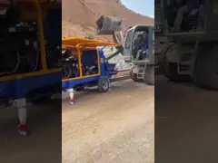 Многофункциональная собственная личность 3,5 М3 нагружая тележку смесителя корабля/цемента конкретного смесителя video