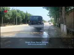 HOWO 6X4 Water Spraying Truck 9.726l Fuel Tank Truck Capacity