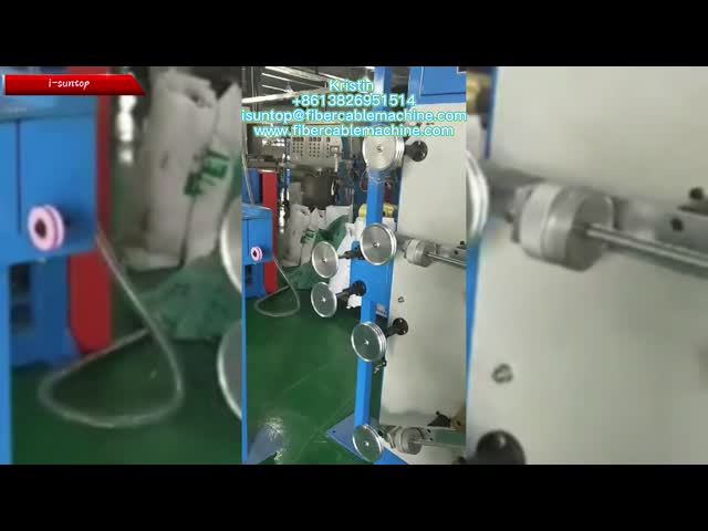 Danfoss Servo Motor 30KW Fiber Optic Cable Machine For Tight Buffered Fiber
