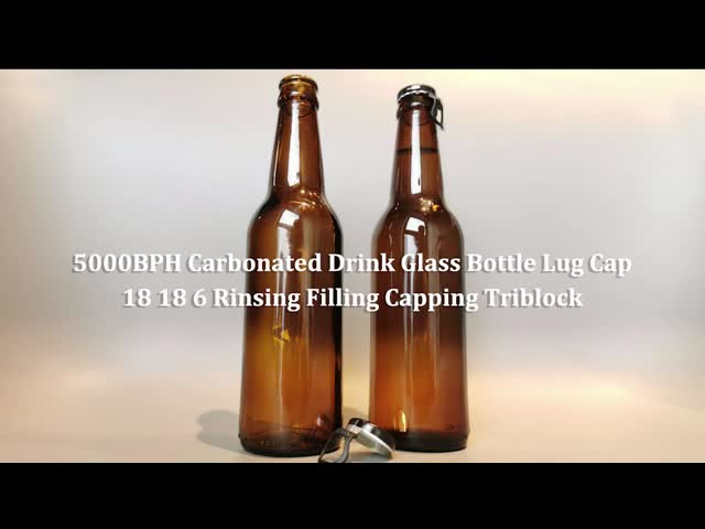 5000BPH Carbonated Drink Glass Bottle Lug Cap