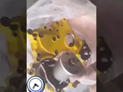 Желтый масляный насос S6K S6KT 3066 для экскаватора 320C 320D video