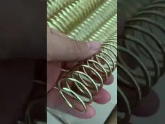 Сияющий диаметр провода золота катушка спирального изгиба металла 2,0 Mm одиночная соответствующая для тетради video