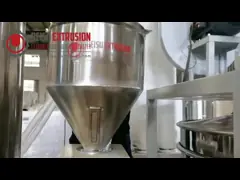 Машина горячий Pelletizing штрангпресса винта близнеца плашки 37Kw пластиковый делая с вырезыванием ножа video