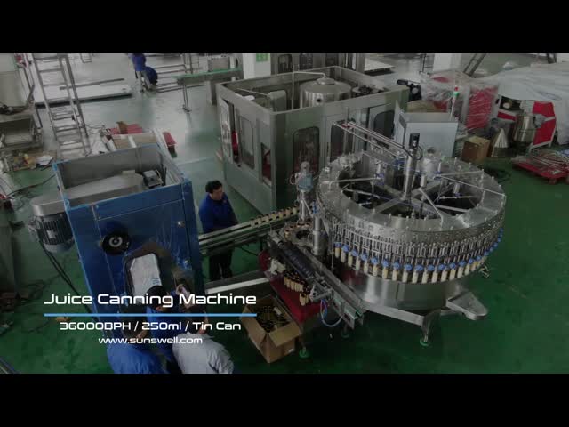 36000BPH 250ml Juice Tin Can Filling Machine.mp4
