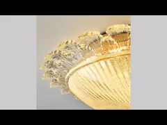 Искусство утюга золота спальни стеклянное + стекло искусства привели потолочное освещение держателя поверхности video