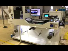 ярлык бумаги ткани ширины 330mm печатая машину осмотра video