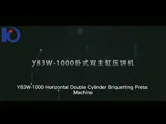 Двойная высокая плотность продукции прессы брикетирования металла цилиндра высокая video