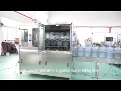 ISO опарник барабанчика ведра 5 галлонов машина завалки воды 5 галлонов video